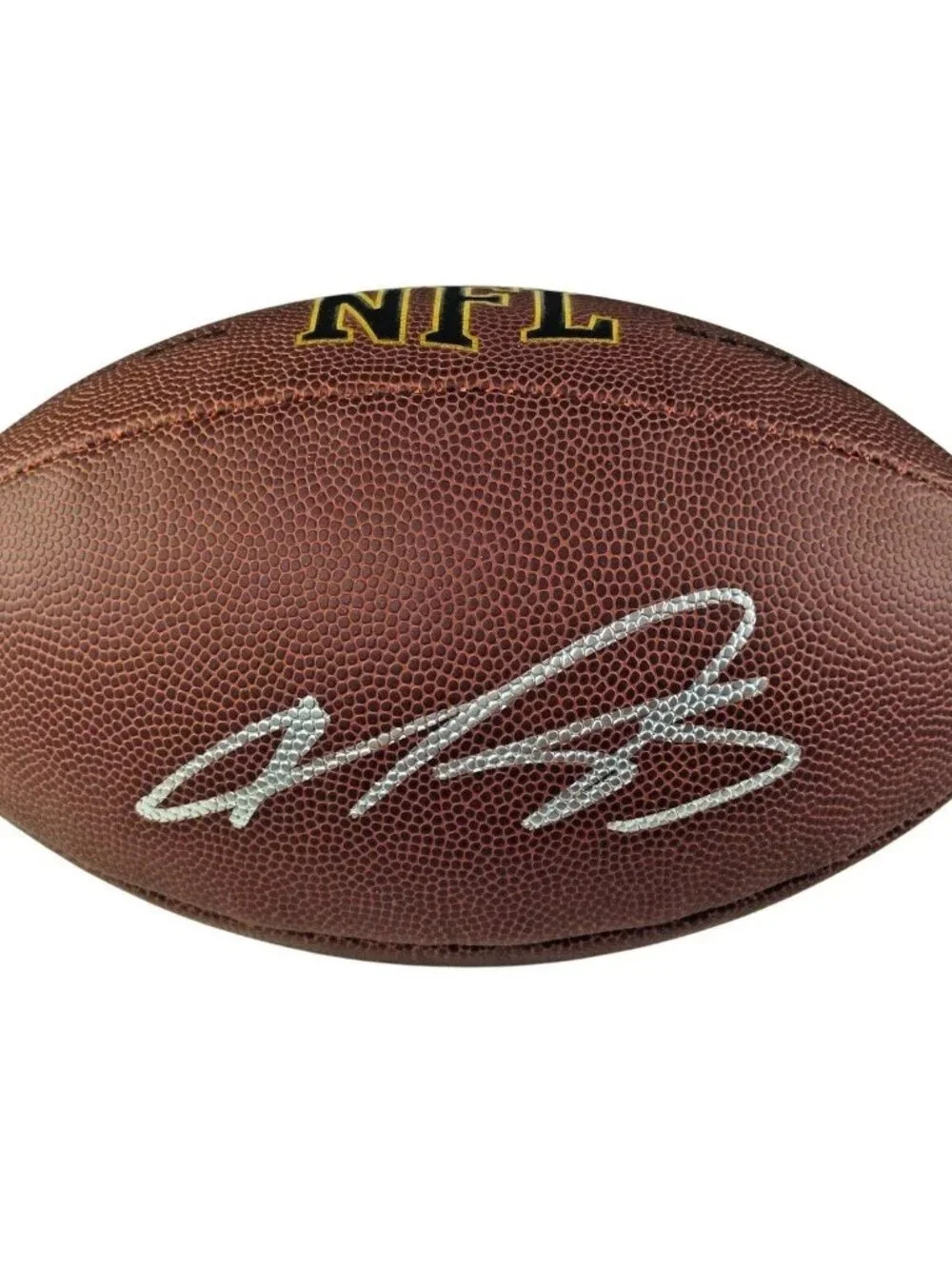 Vernon Davis Signed Wilson Football San Francisco 49ers SB 50 Proof COA